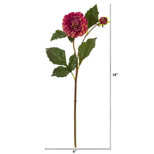 Load image into Gallery viewer, 19" Dahlia Artificial Flower (Set of 6)