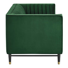 Load image into Gallery viewer, Devote Channel Tufted Performance Velvet Loveseat by Modway