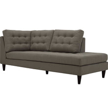 Load image into Gallery viewer, Empress 2 Piece Upholstered Fabric Right Facing Bumper Sectional by Modway