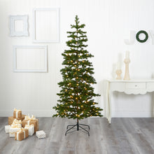 Load image into Gallery viewer, 6.5' Big Sky Spruce Artificial Christmas Tree w/ 200 Clear Warm (Multifunction)