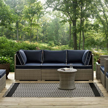 Load image into Gallery viewer, Optica Chevron With End Borders Indoor and Outdoor 5x8 Area Rug by Modway