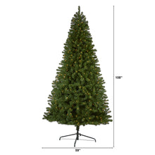 Load image into Gallery viewer, 9' Virginia Fir Artificial Christmas Tree with 600 Clear Lights