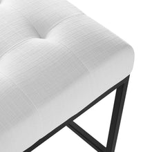 Load image into Gallery viewer, Privy Black Stainless Steel Upholstered Fabric Counter Stool by Modway