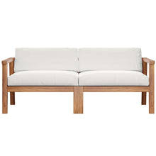Load image into Gallery viewer, Bayport Outdoor Patio Teak Wood 2-Seater Loveseat by Modway