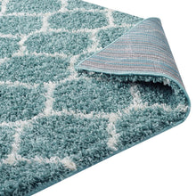 Load image into Gallery viewer, Solvea Moroccan Trellis 8x10 Shag Area Rug by Modway