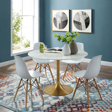 Load image into Gallery viewer, Lippa 48" Round Faux Marble Dining Table by Modway