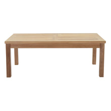 Load image into Gallery viewer, Marina Outdoor Patio Teak Rectangle Coffee Table by Modway