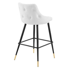 Load image into Gallery viewer, Adorn Performance Velvet Bar Stool Set of 2 by Modway