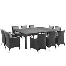 Load image into Gallery viewer, Sojourn 11 Piece Outdoor Patio Sunbrella¨ Dining Set by Modway