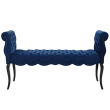 Load image into Gallery viewer, Adelia Chesterfield Style Button Tufted Performance Velvet Bench by Modway