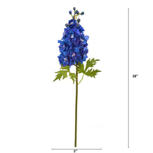 Load image into Gallery viewer, 28" Delphinium Artificial Flower (Set of 4)