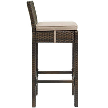 Load image into Gallery viewer, Conduit Outdoor Patio Wicker Rattan Bar Stool Set of 4 by Modway