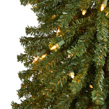 Load image into Gallery viewer, 7' Grand Alpine Artificial Christmas Tree with 400 Clear Lights w/Natural Trunk
