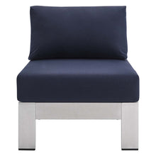Load image into Gallery viewer, Shore Sunbrella¨ Fabric Aluminum Outdoor Patio Armless Chair by Modway