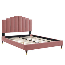 Load image into Gallery viewer, Elise Performance Velvet King Platform Bed by Modway