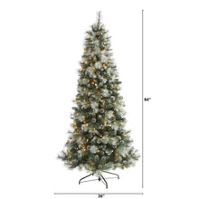 Load image into Gallery viewer, 7' Frosted Tip British Columbia Mountain Pine Artificial Christmas Tree