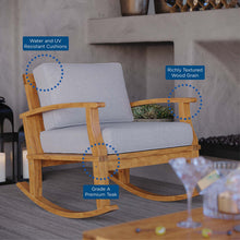 Load image into Gallery viewer, Marina Outdoor Patio Teak Rocking Chair by Modway