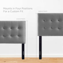 Load image into Gallery viewer, Emily Biscuit Tufted Performance Velvet Twin Headboard by Modway
