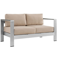 Load image into Gallery viewer, Shore 6 Piece Outdoor Patio Aluminum Sectional Sofa Set by Modway