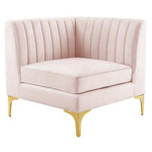 Load image into Gallery viewer, Triumph Channel Tufted Performance Velvet Sectional Sofa Corner Chair by Modway