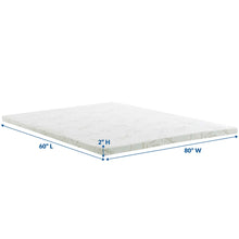 Load image into Gallery viewer, Relax Queen 2" Gel Memory Foam Mattress Topper by Modway