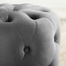 Load image into Gallery viewer, Amour Tufted Button Round Performance Velvet Ottoman by Modway