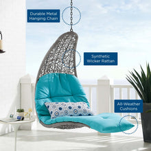 Load image into Gallery viewer, Landscape Hanging Chaise Lounge Outdoor Patio Swing Chair by Modway