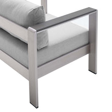 Load image into Gallery viewer, Shore Sunbrella¨ Fabric Aluminum Outdoor Patio Armchair by Modway