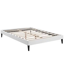 Load image into Gallery viewer, Tessie Vinyl Full Bed Frame with Squared Tapered Legs by Modway