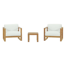 Load image into Gallery viewer, Upland 3 Piece Outdoor Patio Teak Set by Modway