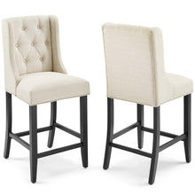 Load image into Gallery viewer, Baronet Upholstered Fabric Counter Bar Stool Set of 2 by Modway