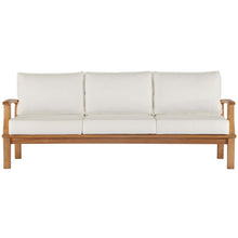 Load image into Gallery viewer, Marina Outdoor Patio Teak Sofa by Modway
