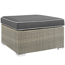 Load image into Gallery viewer, Repose Outdoor Patio Upholstered Fabric Ottoman by Modway
