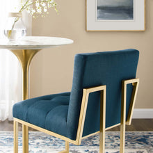 Load image into Gallery viewer, Privy Gold Stainless Steel Upholstered Fabric Bar Stool by Modway