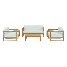 Load image into Gallery viewer, Upland 6 Piece Outdoor Patio Teak Set by Modway