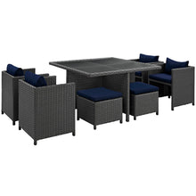 Load image into Gallery viewer, Sojourn 9 Piece Outdoor Patio Sunbrella¨ Dining Set by Modway
