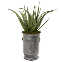 Load image into Gallery viewer, 31" Aloe Artificial Plant in Metal Planter