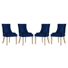 Load image into Gallery viewer, Pose Performance Velvet Dining Chair Set of 4 by Modway