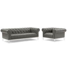 Load image into Gallery viewer, Idyll Tufted Upholstered Leather Sofa and Armchair Set by Modway