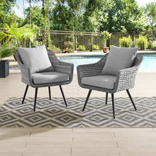 Load image into Gallery viewer, Endeavor Outdoor Patio Wicker Rattan Armchair Set of 2 by Modway
