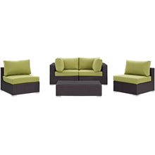 Load image into Gallery viewer, Convene 5 Piece Outdoor Patio Sectional Set by Modway