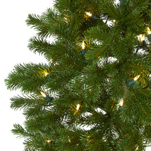 Load image into Gallery viewer, 7.5' Big Sky Spruce Artificial Christmas Tree w/300 Clear Warm LED Lights