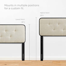 Load image into Gallery viewer, Collins Tufted Fabric and Wood King Headboard by Modway