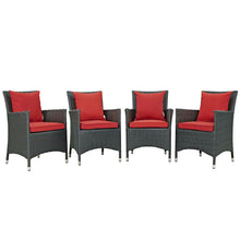 Load image into Gallery viewer, Sojourn 4 Piece Outdoor Patio Sunbrella¨ Dining Set by Modway