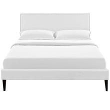 Load image into Gallery viewer, Macie Vinyl Full Platform Bed with Squared Tapered Legs by Modway