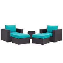 Load image into Gallery viewer, Convene 5 Piece Outdoor Patio Sectional Set by Modway