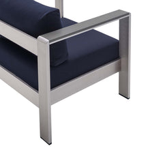 Load image into Gallery viewer, Shore 4 Piece Sunbrella¨ Fabric Outdoor Patio Aluminum Set by Modway