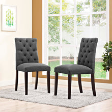 Load image into Gallery viewer, Duchess Fabric Dining Chair Set of 2 by Modway