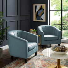 Load image into Gallery viewer, Prospect Channel Tufted Performance Velvet Armchair Set of 2 by Modway