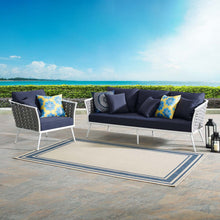 Load image into Gallery viewer, Stance 2 Piece Outdoor Patio Aluminum Sectional Sofa Set by Modway